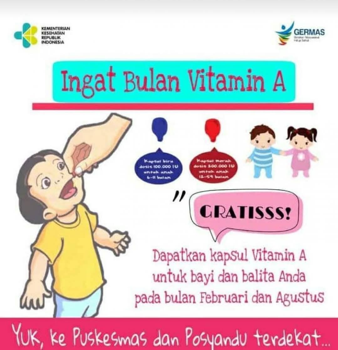 Pemberian Vitamin A  pada balita di Indonesia merupakan program pemerintah 